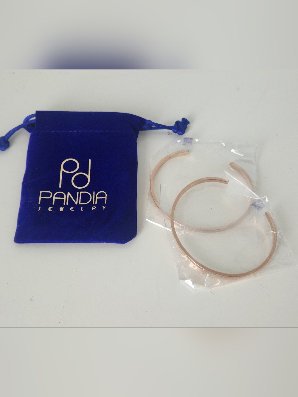 New 18K Gold Plated Disney World Coordinates Bracelets Panda Jewelry - Set of 2